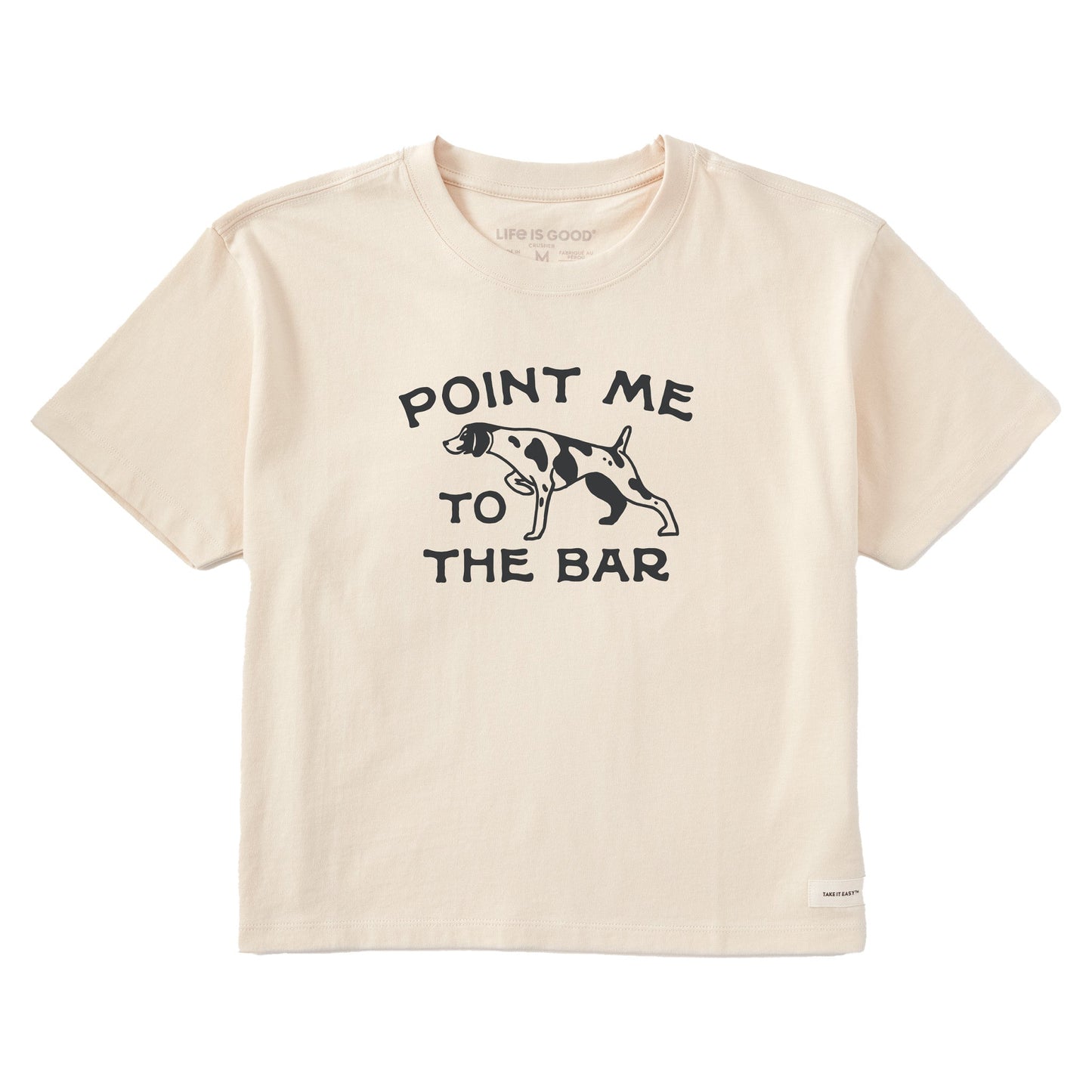 Women's Point Me to the Bar Short Sleeve Crusher Boxy Tee