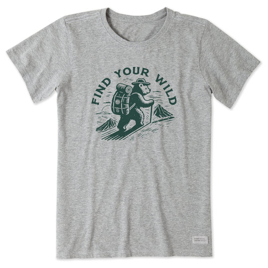 Women's Find Your Wild Bear Short Sleeve Crusher Tee