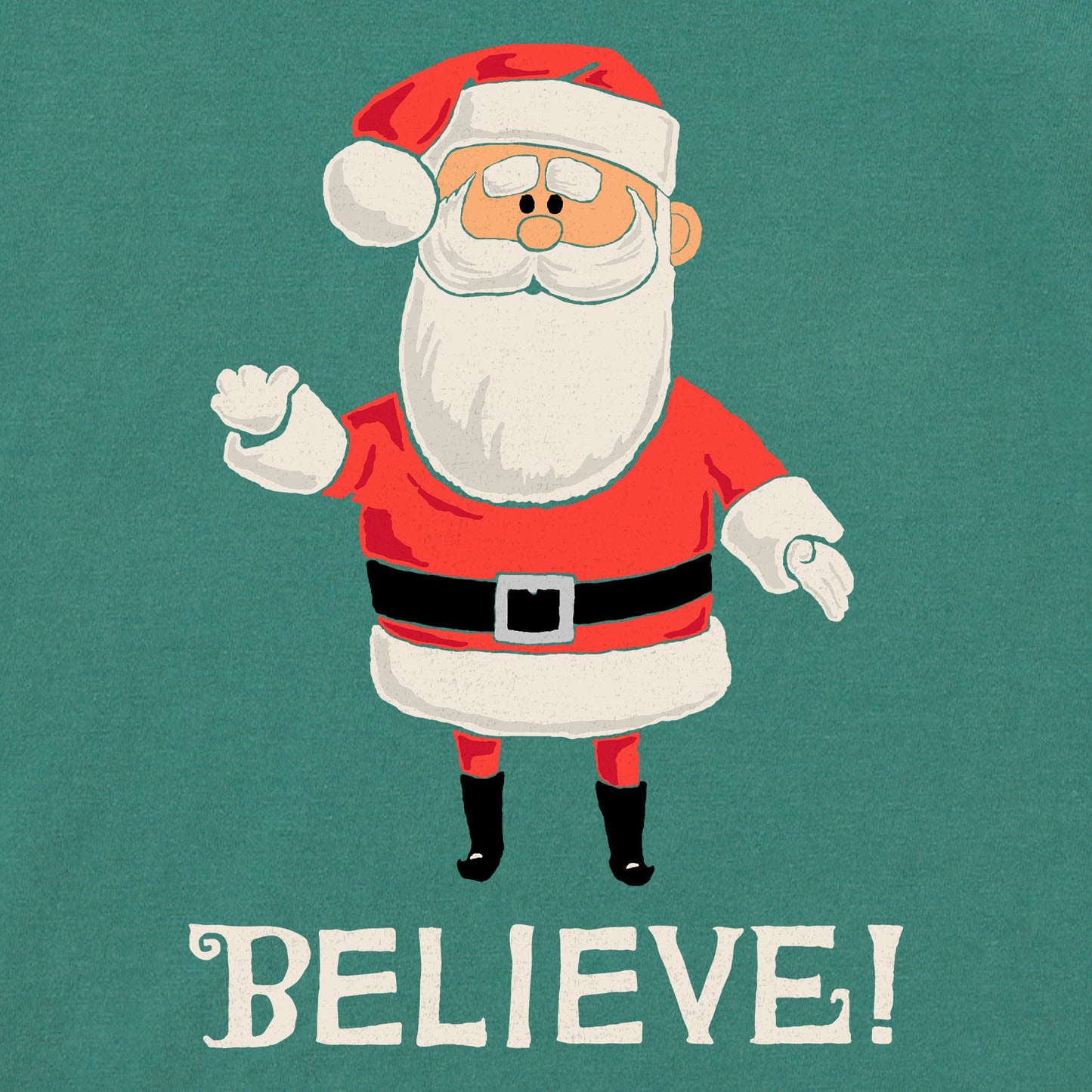 Women's Believe in Santa Short Sleeve Crusher Tee