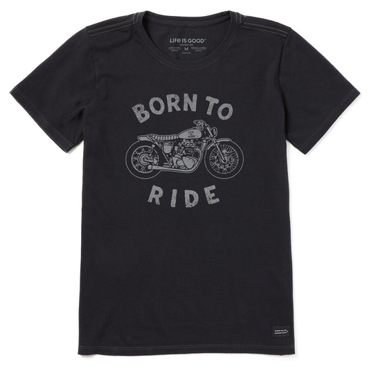 Women's Born to Ride Motorcycle Short Sleeve Crusher Tee