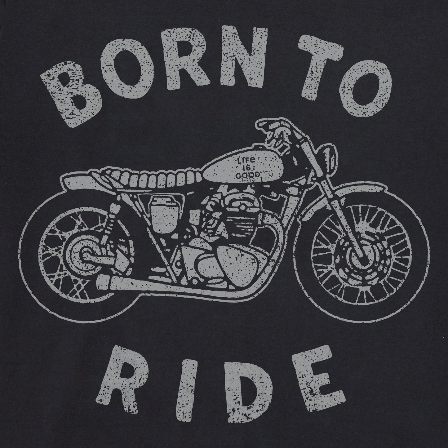 Women's Born to Ride Motorcycle Short Sleeve Crusher Tee