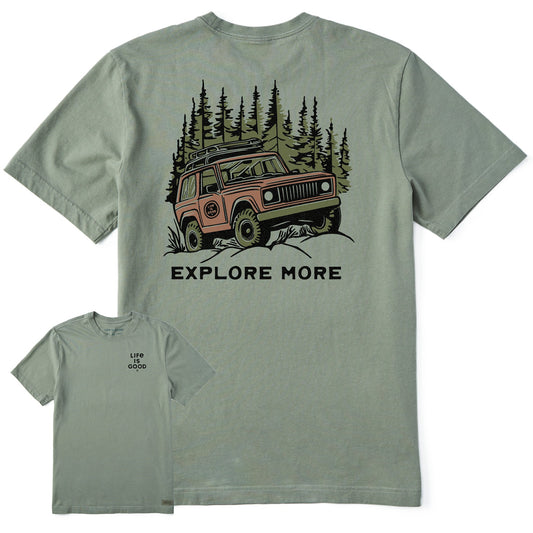 Men's Explore More Vehicle Short Sleeve Crusher Tee