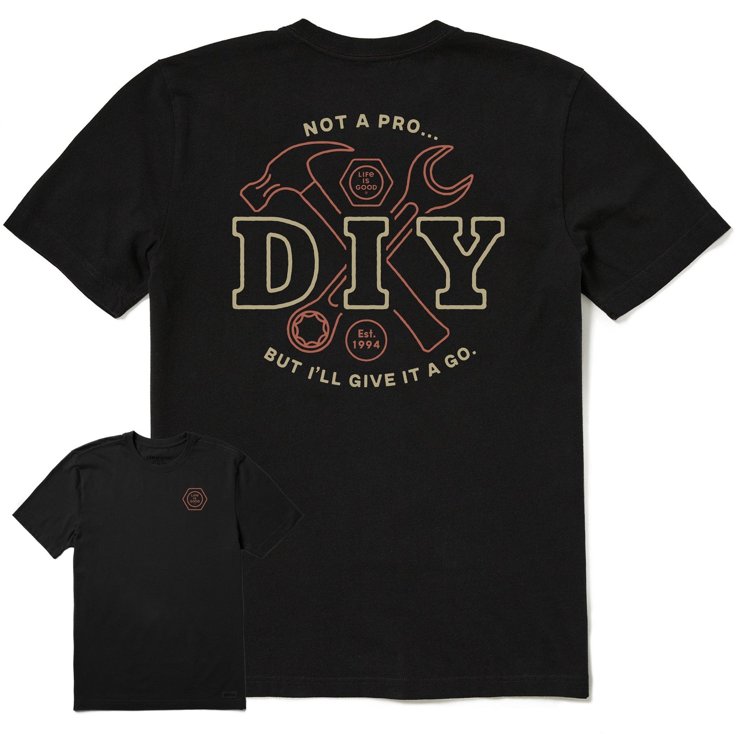 Men's Do It Yourself Short Sleeve Crusher Tee