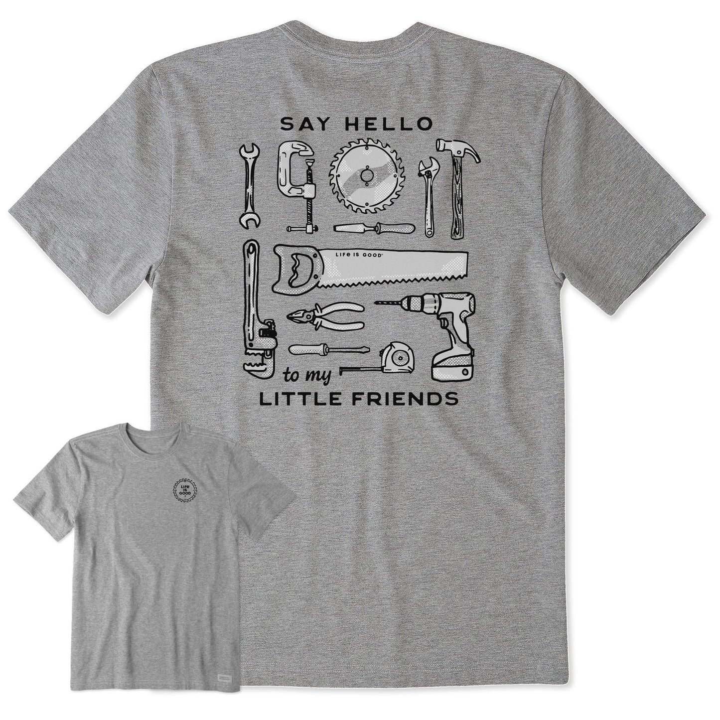 Men's Say Hello to My Little Friends Tools Short Sleeve Crusher Tee