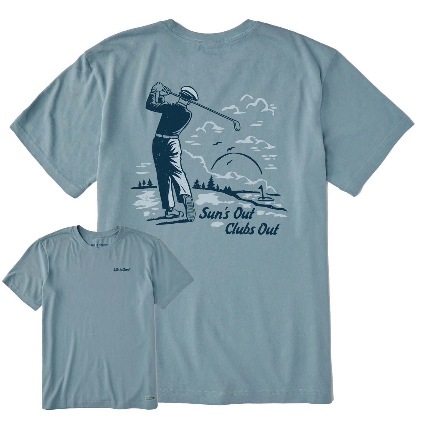 Men's Suns Out Clubs Out Short Sleeve Crusher Tee