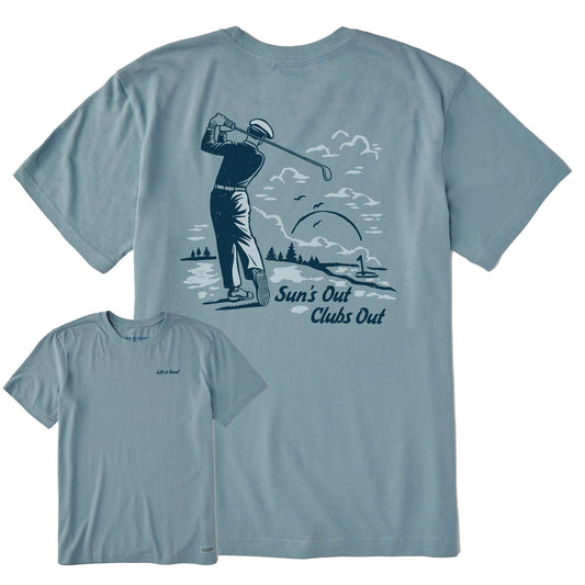 Men's Suns Out Clubs Out Short Sleeve Crusher Tee
