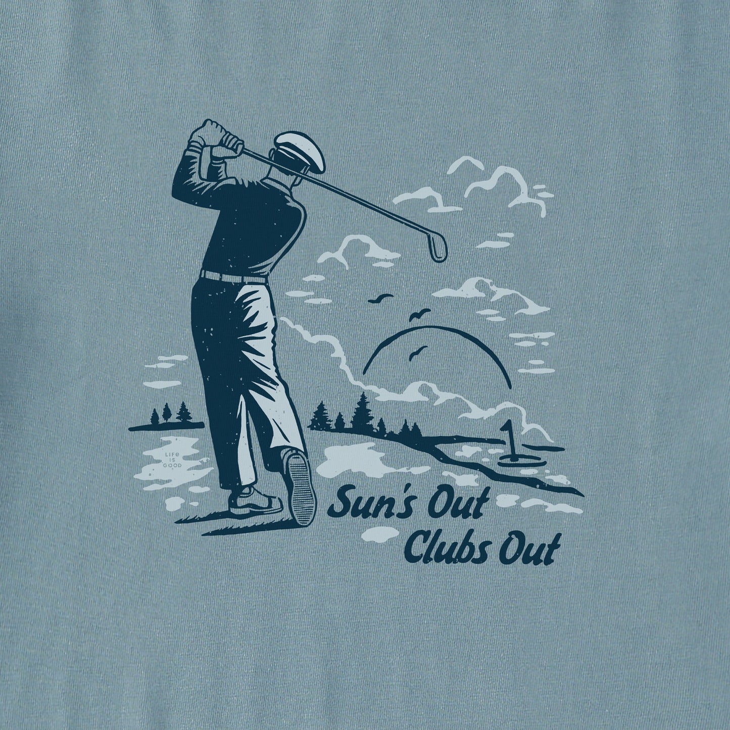 Men's Suns Out Clubs Out Short Sleeve Crusher Tee