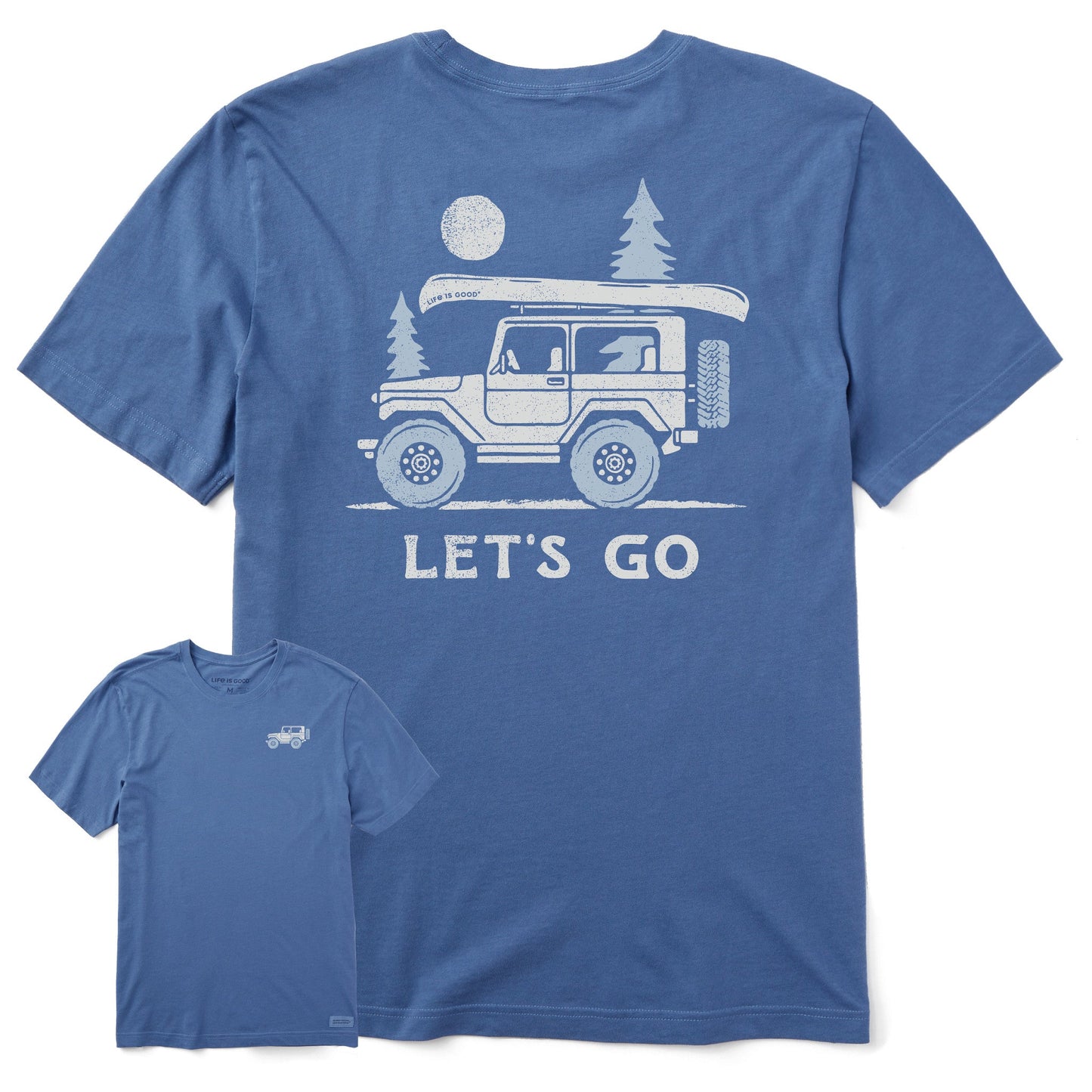 Men's Let's Go Canoeing Short Sleeve Crusher Tee