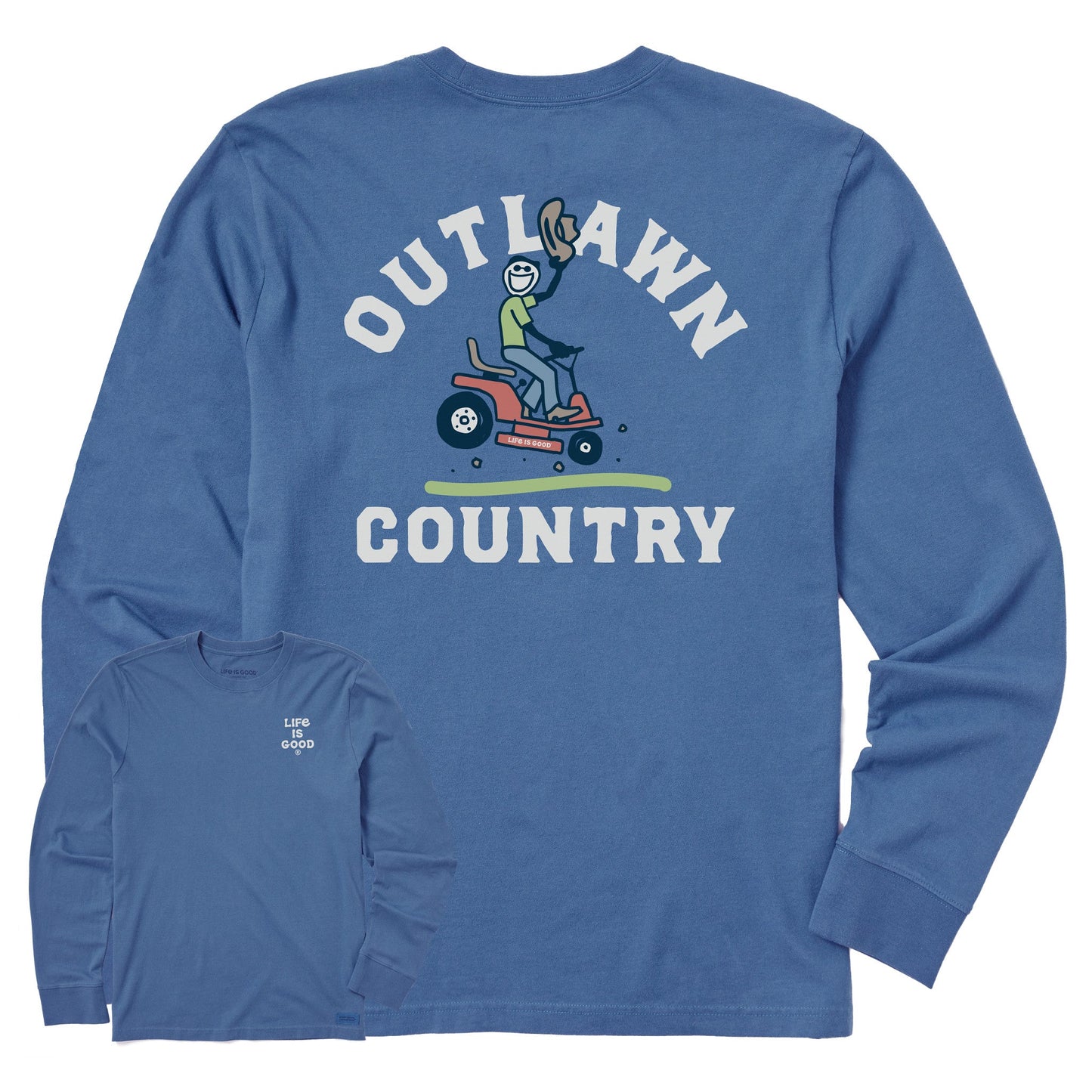 Men's Outlawn Country Long Sleeve Crusher Tee