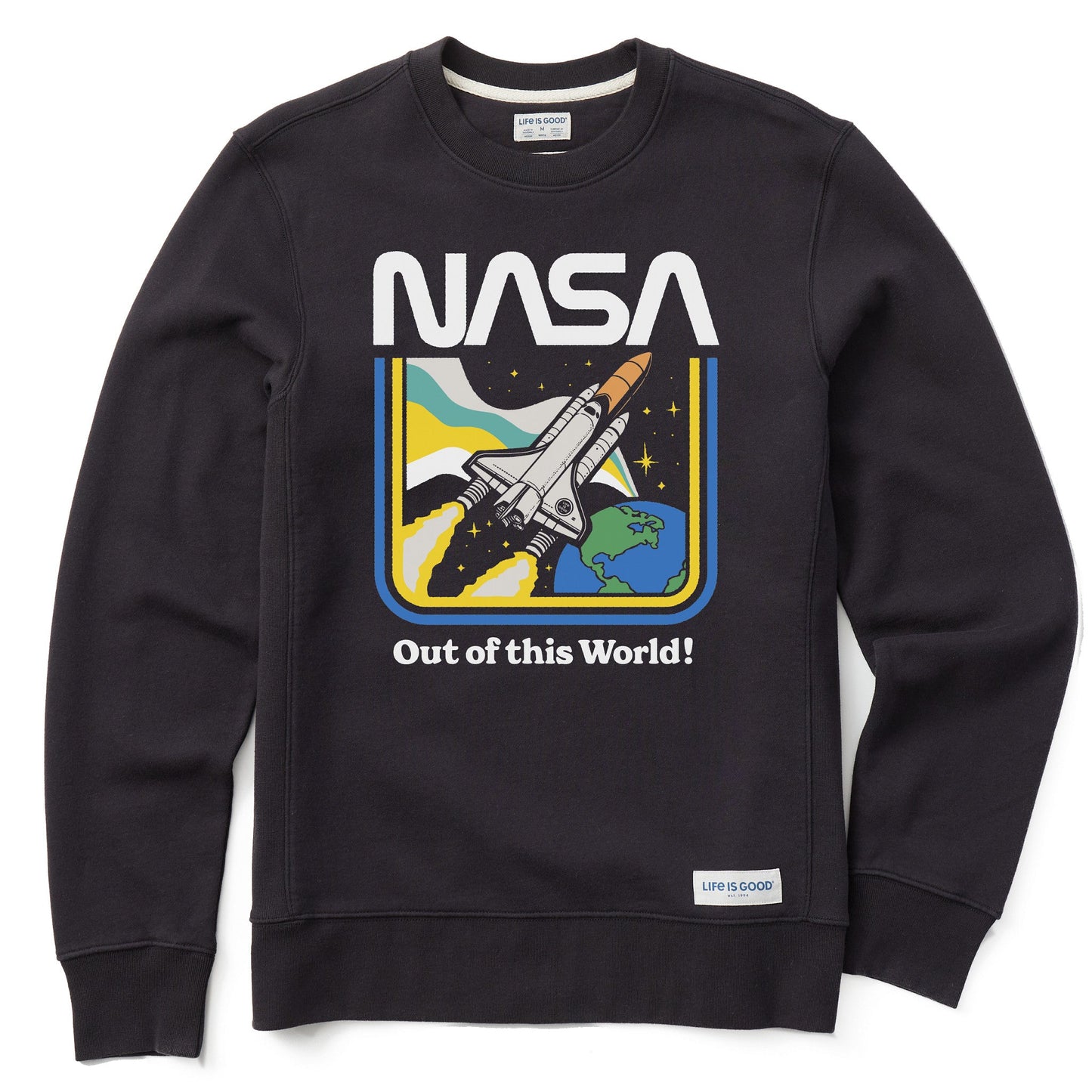 Men's NASA Out of this World Simply True Fleece Crew