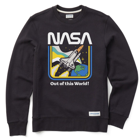 Men's NASA Out of this World Simply True Fleece Crew