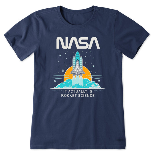 Women's NASA Rocket Science Short Sleeve Crusher Tee