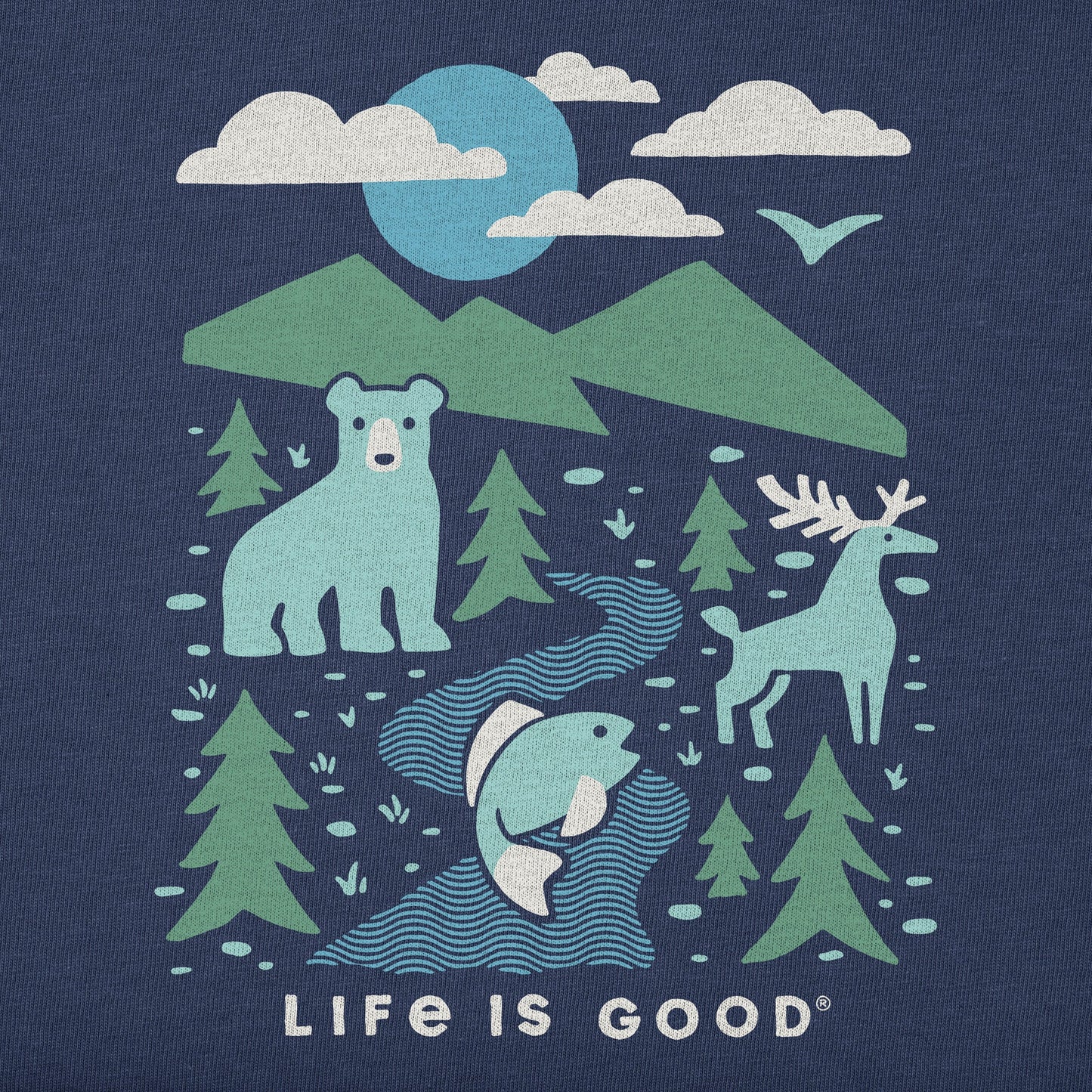 Kids Woodsy Wildlife Short Sleeve Crusher Tee