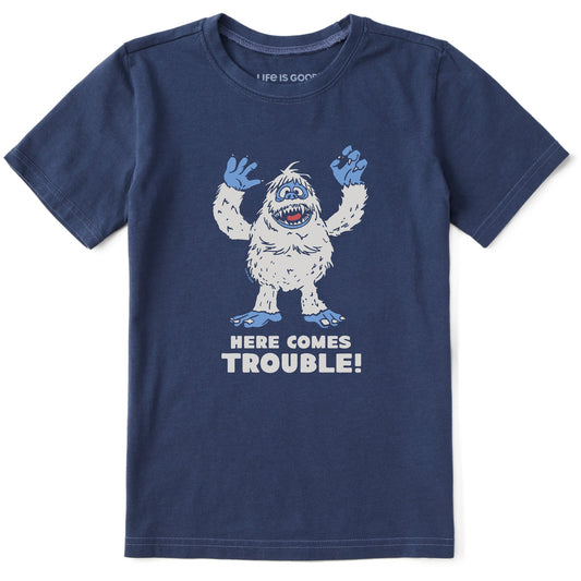 Kids Bumble Here Comes Trouble Short Sleeve Crusher Tee
