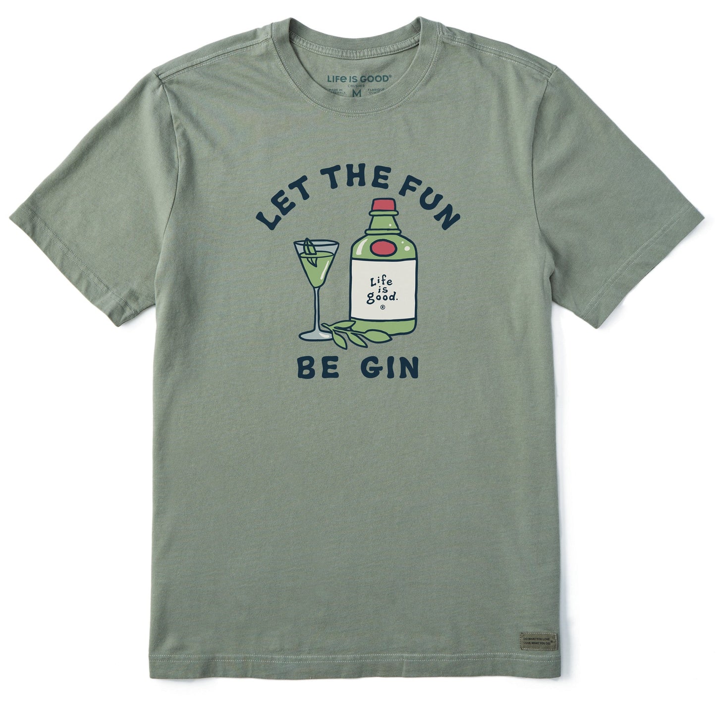 Men's Let the Fun Be Gin Cocktail Short Sleeve Crusher Tee