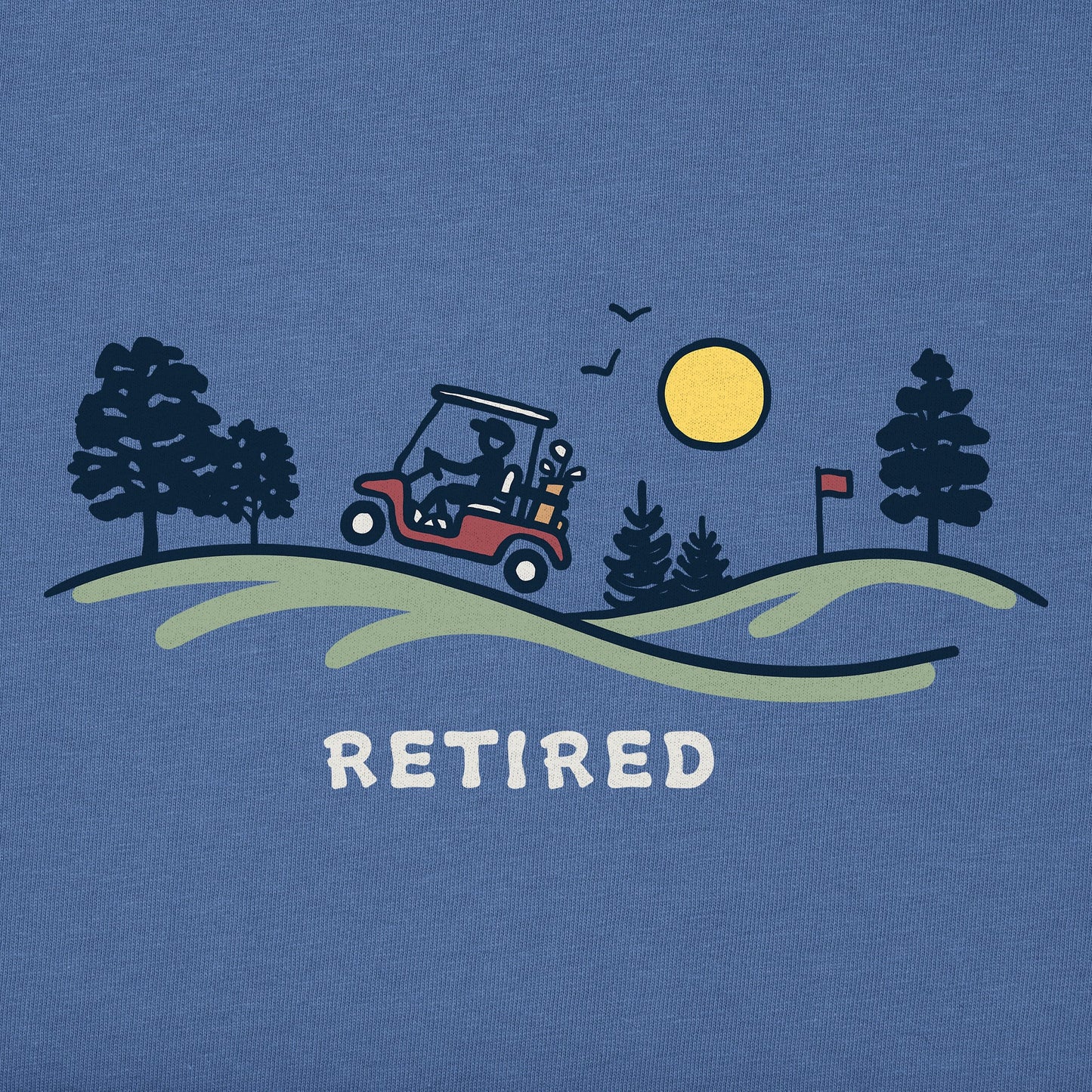 Men's Retired Golf Cart Short Sleeve Crusher Tee