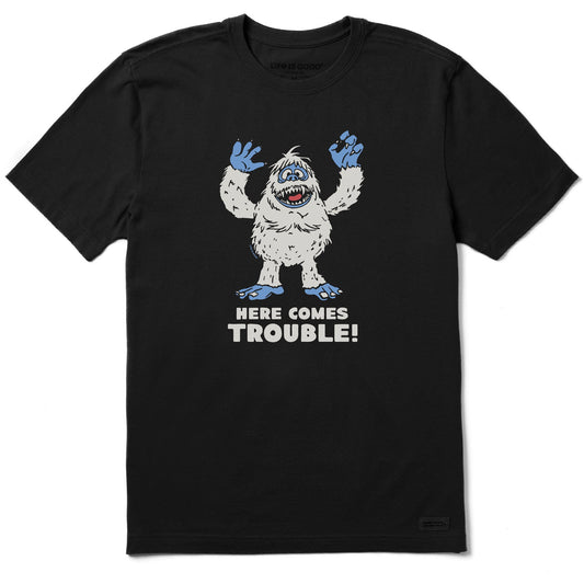 Men's Bumble Here Comes Trouble Short Sleeve Crusher Tee