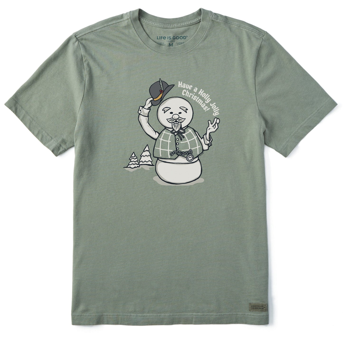 Men's Sam Have a Holly Jolly Christmas Short Sleeve Crusher Tee