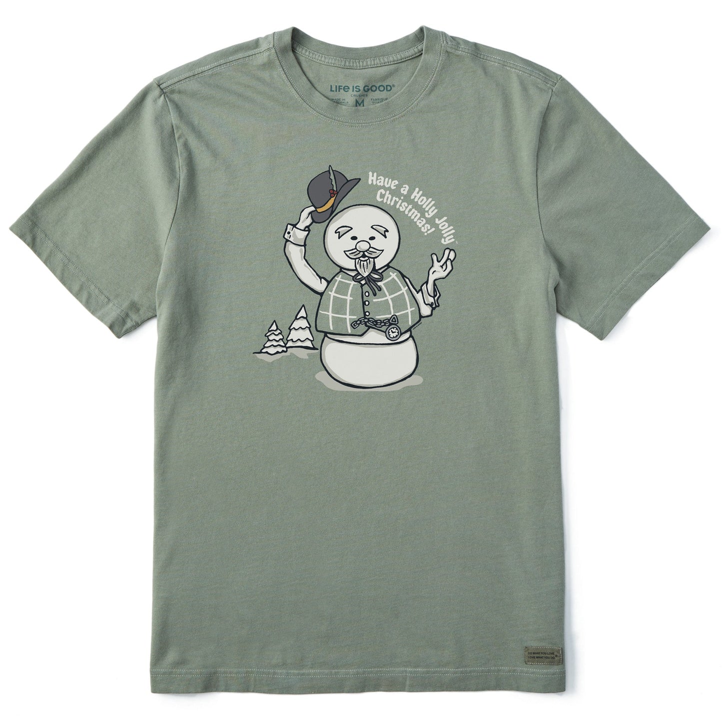Men's Sam Have a Holly Jolly Christmas Short Sleeve Crusher Tee