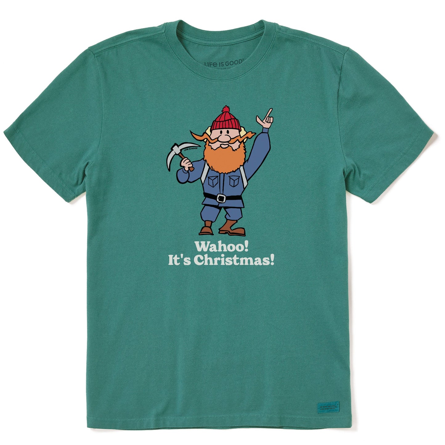 Men's Wahoo! It's Christmas Yukon Short Sleeve Crusher Tee