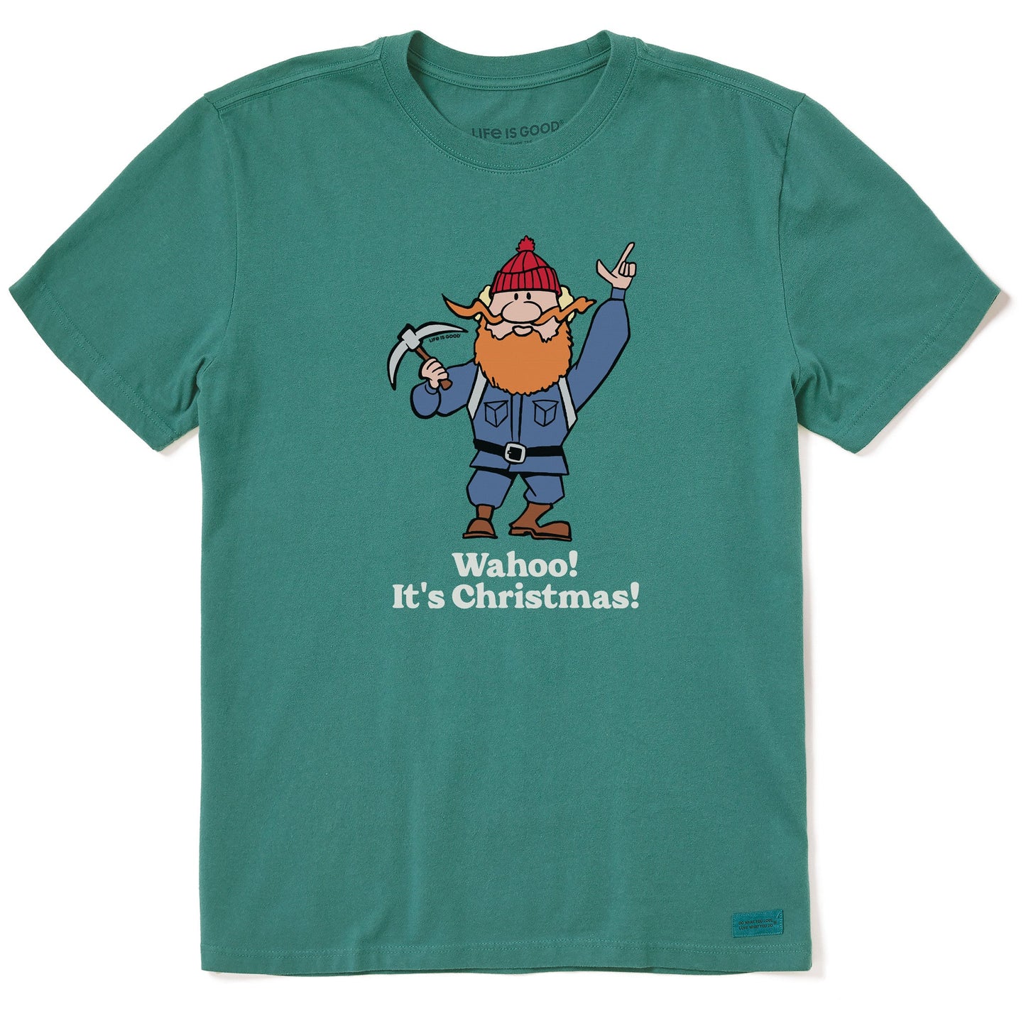 Men's Wahoo! It's Christmas Yukon Short Sleeve Crusher Tee