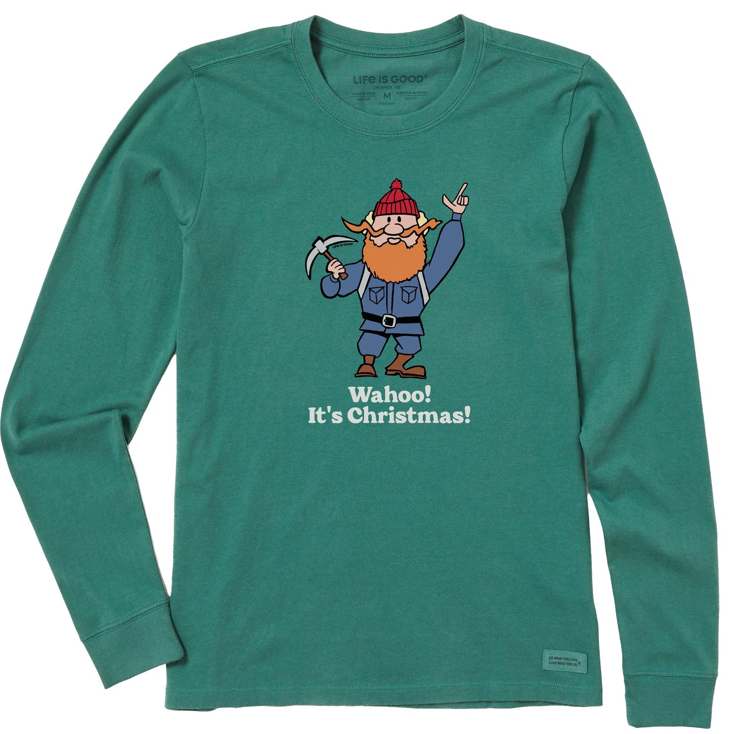 Women's Wahoo! It's Christmas Yukon Long Sleeve Crusher Tee