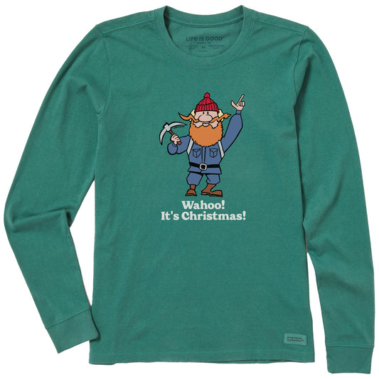 Women's Wahoo! It's Christmas Yukon Long Sleeve Crusher Tee