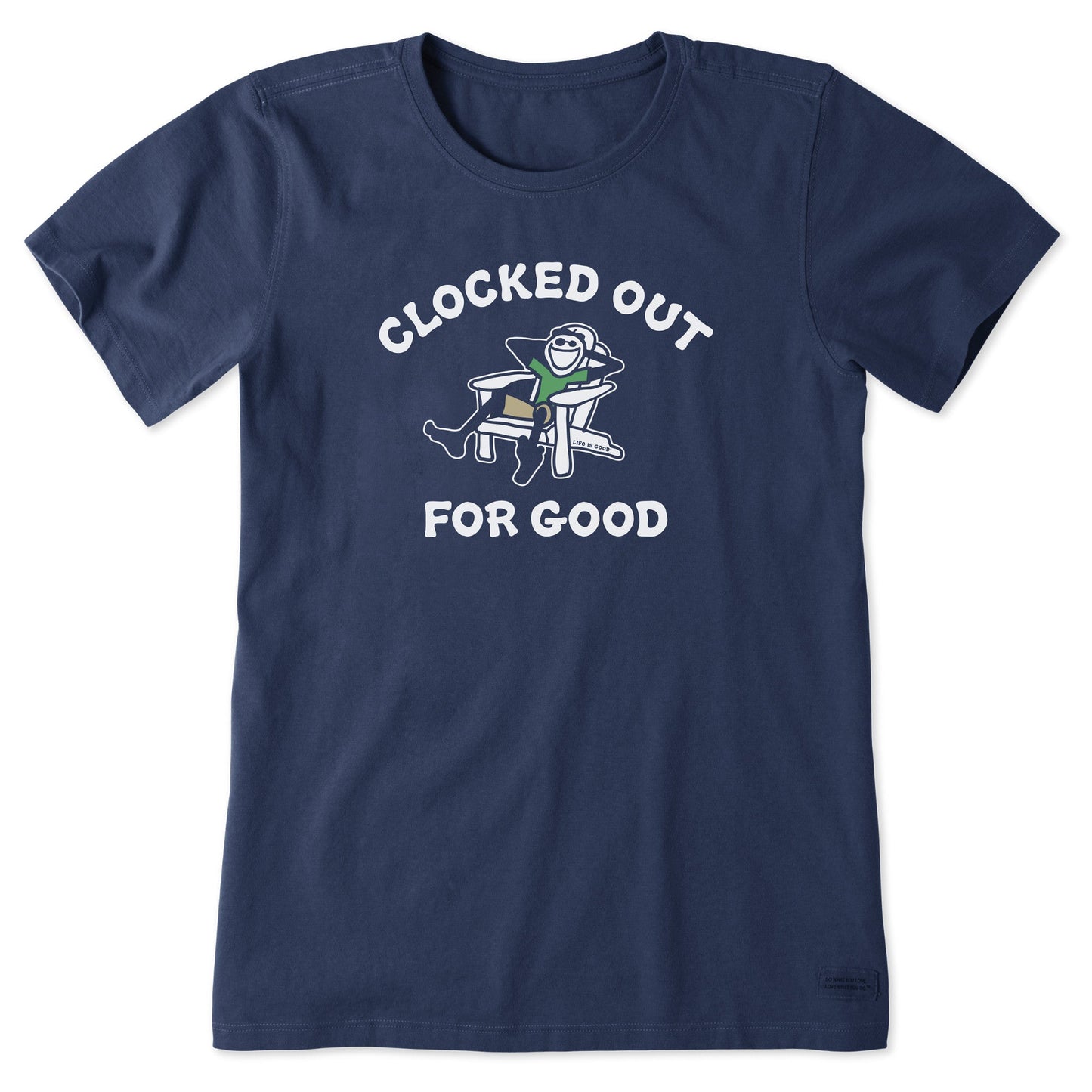 Women's Clocked Out for Good Short Sleeve Crusher Tee