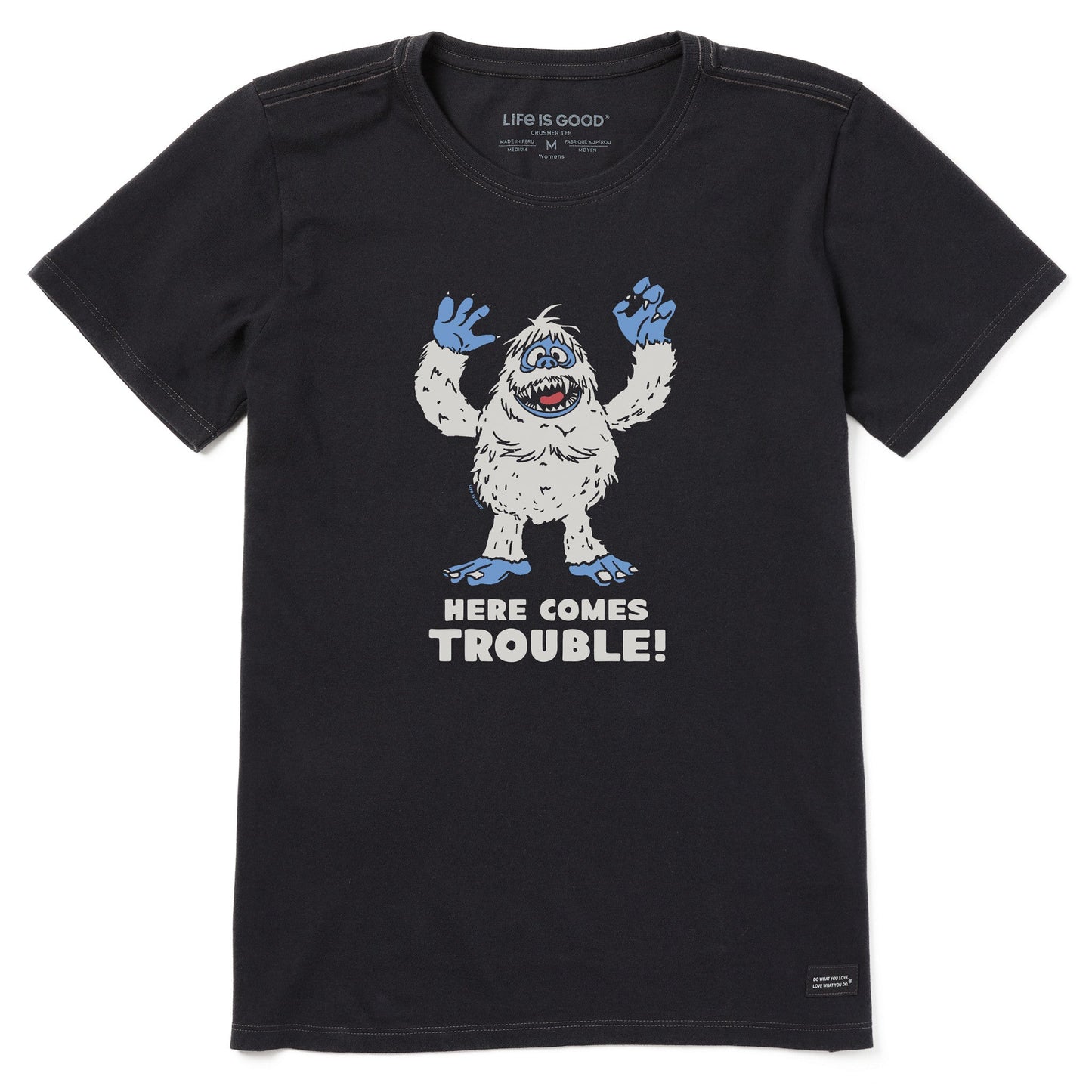 Women's Bumble Here Comes Trouble Short Sleeve Crusher Tee