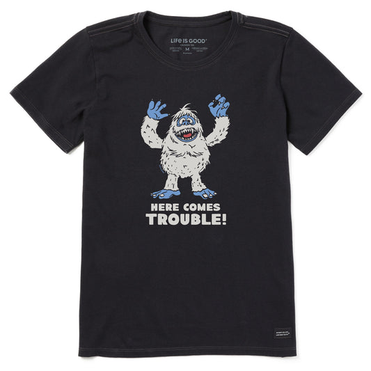 Women's Bumble Here Comes Trouble Short Sleeve Crusher Tee