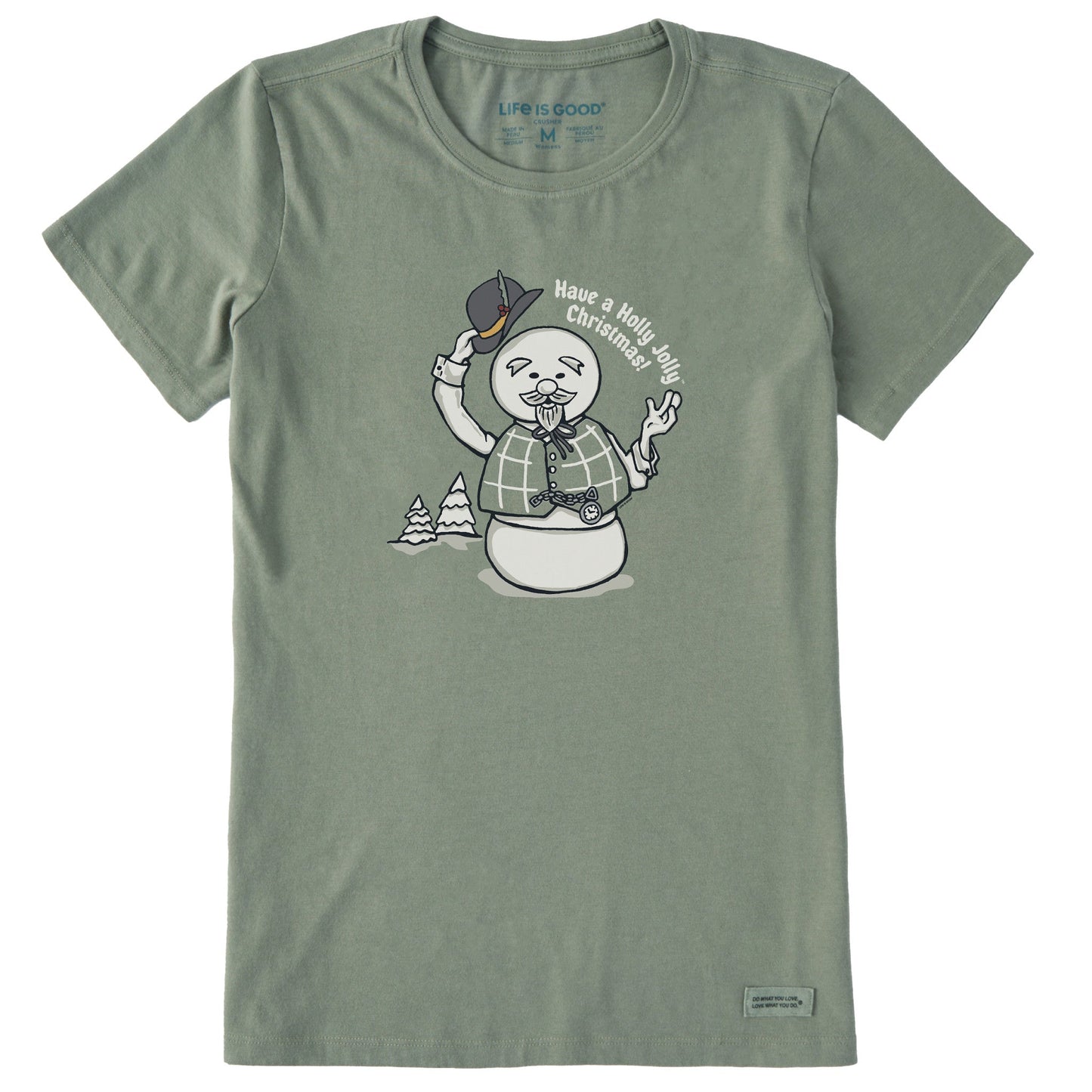 Women's Sam Have a Holly Jolly Christmas Short Sleeve Crusher Tee