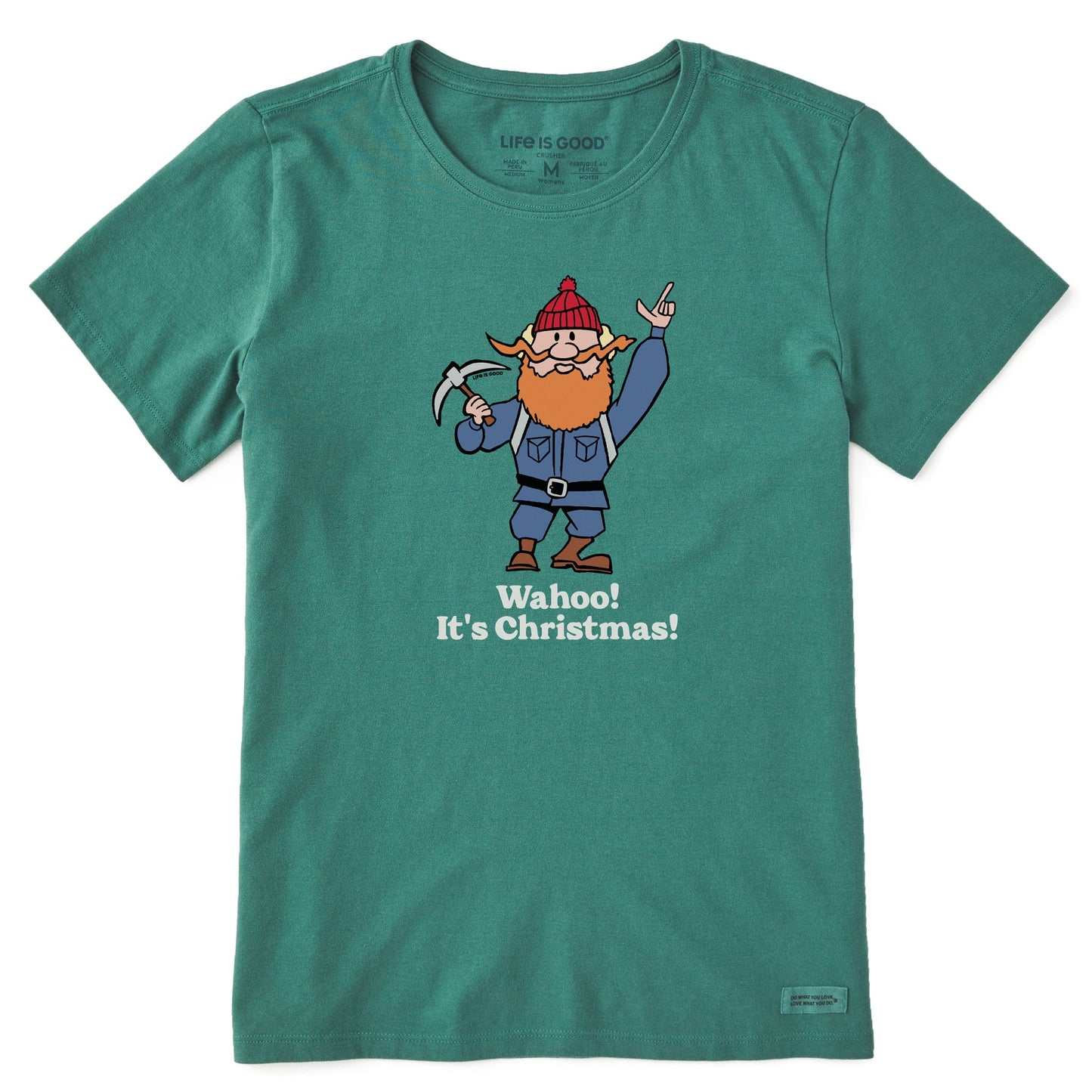 Women's Wahoo! It's Christmas Yukon Short Sleeve Crusher Tee