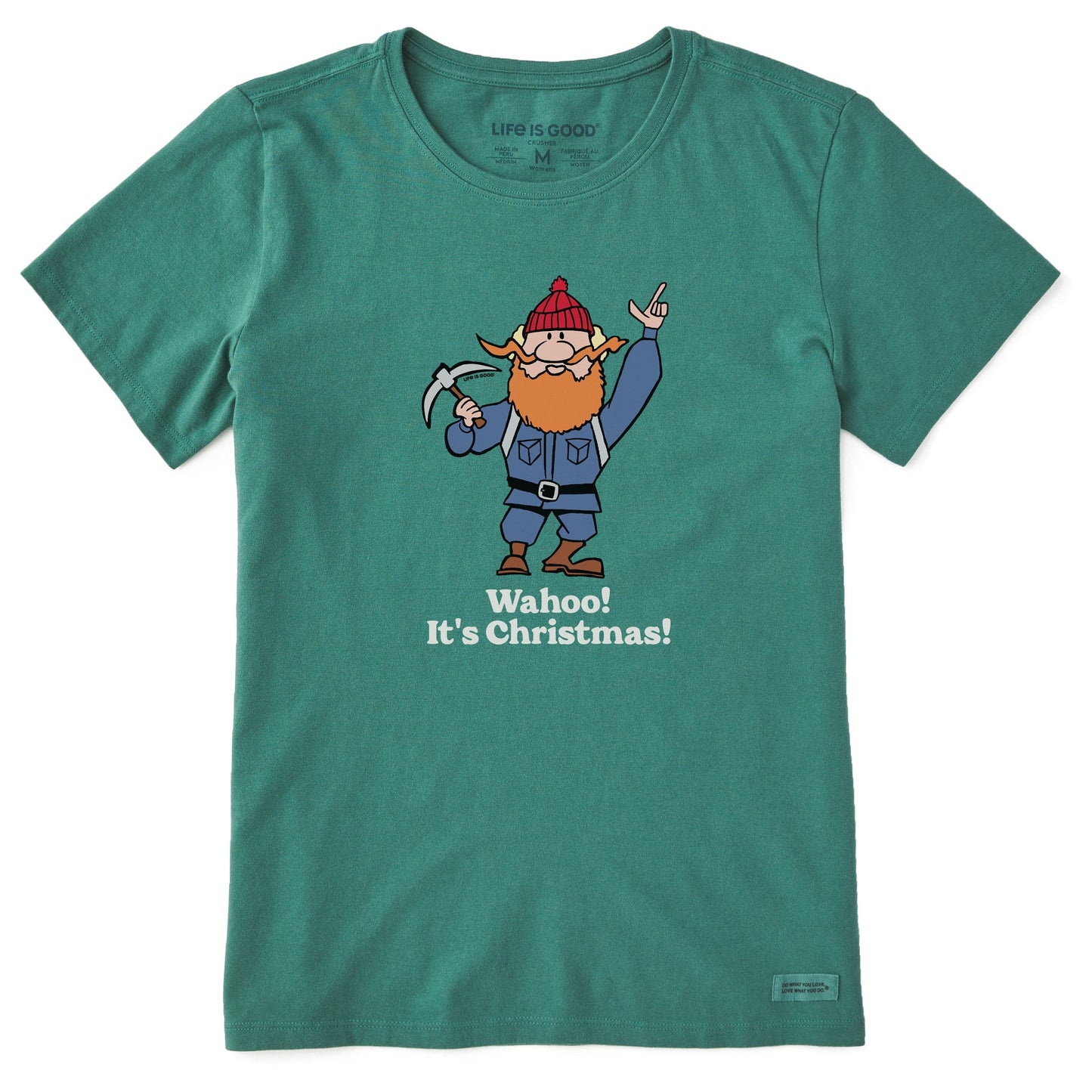 Women's Wahoo! It's Christmas Yukon Short Sleeve Crusher Tee
