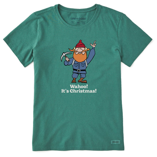 Women's Wahoo! It's Christmas Yukon Short Sleeve Crusher Tee