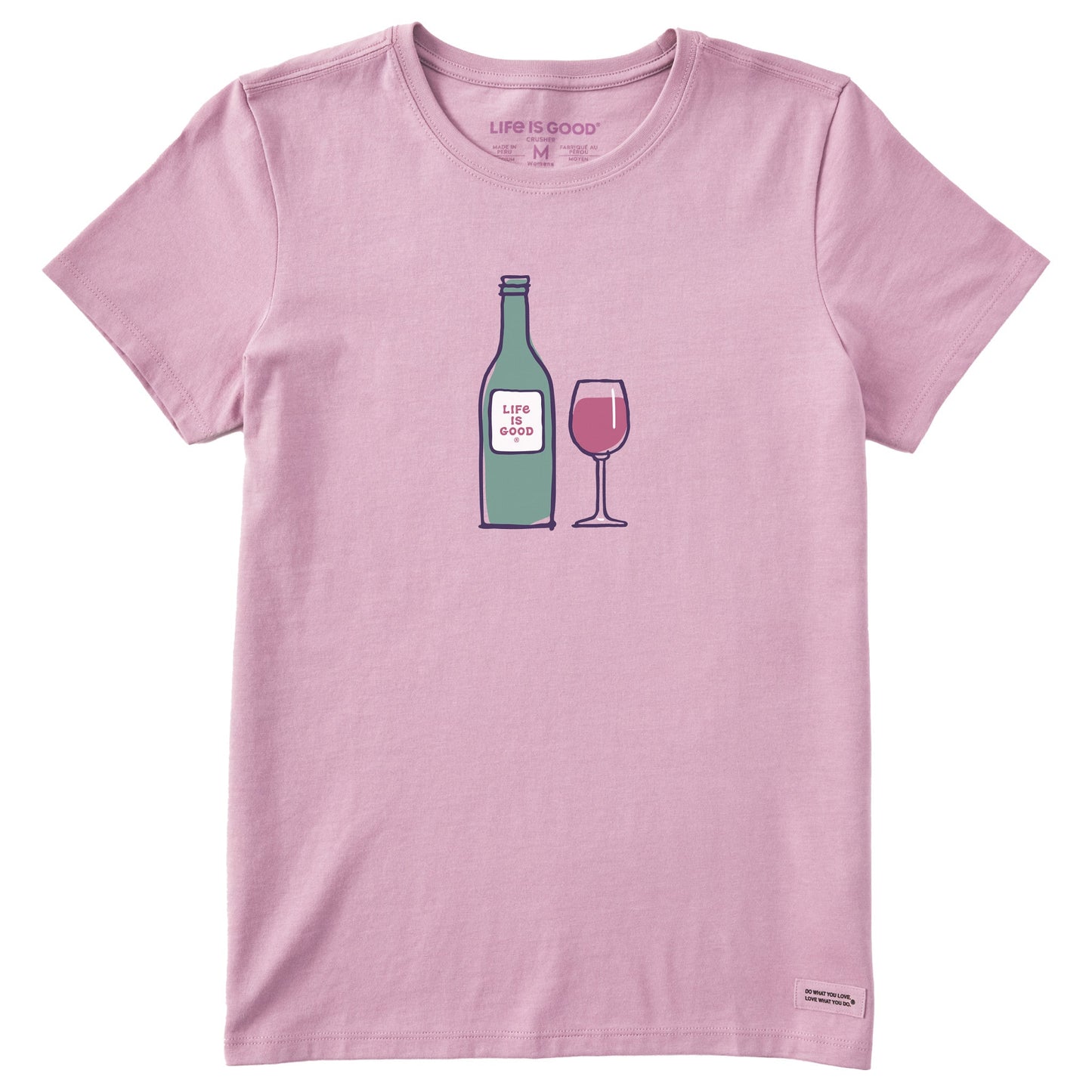 Women's Wine Life is Good Short Sleeve Crusher Tee