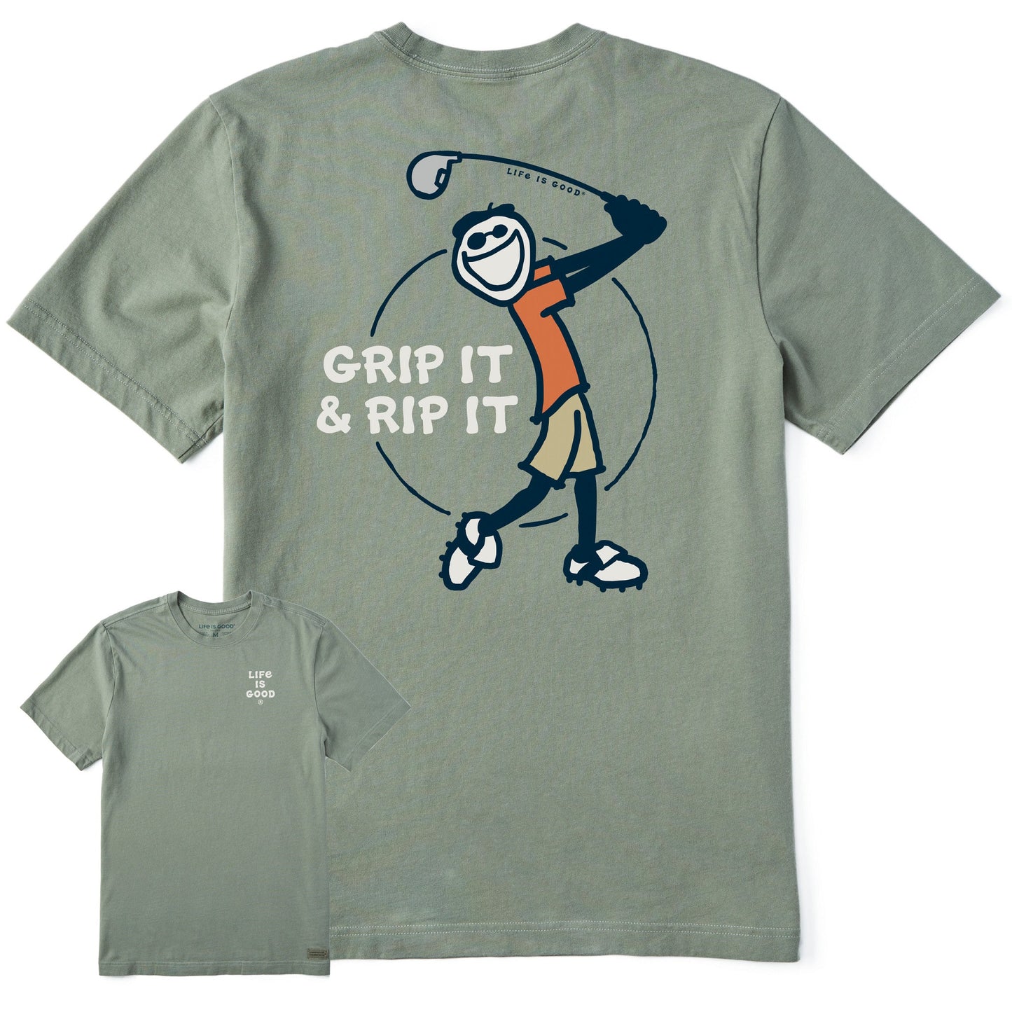 Men's Grip It and Rip It Short Sleeve Crusher Tee