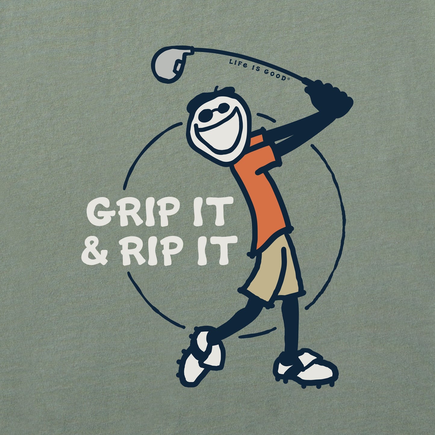 Men's Grip It and Rip It Short Sleeve Crusher Tee