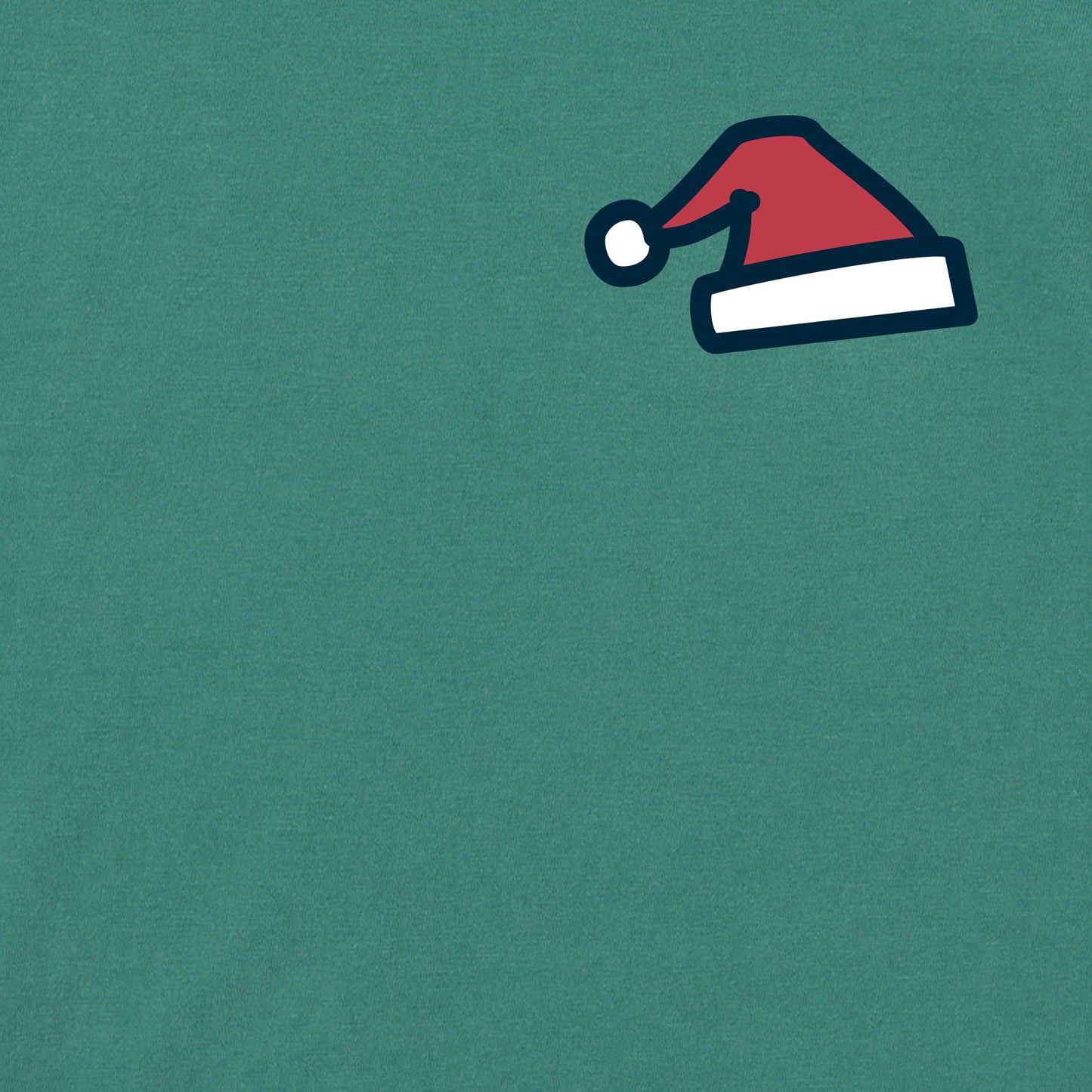 Men's Tiny little Santa Hat Long Sleeve Crusher Tee