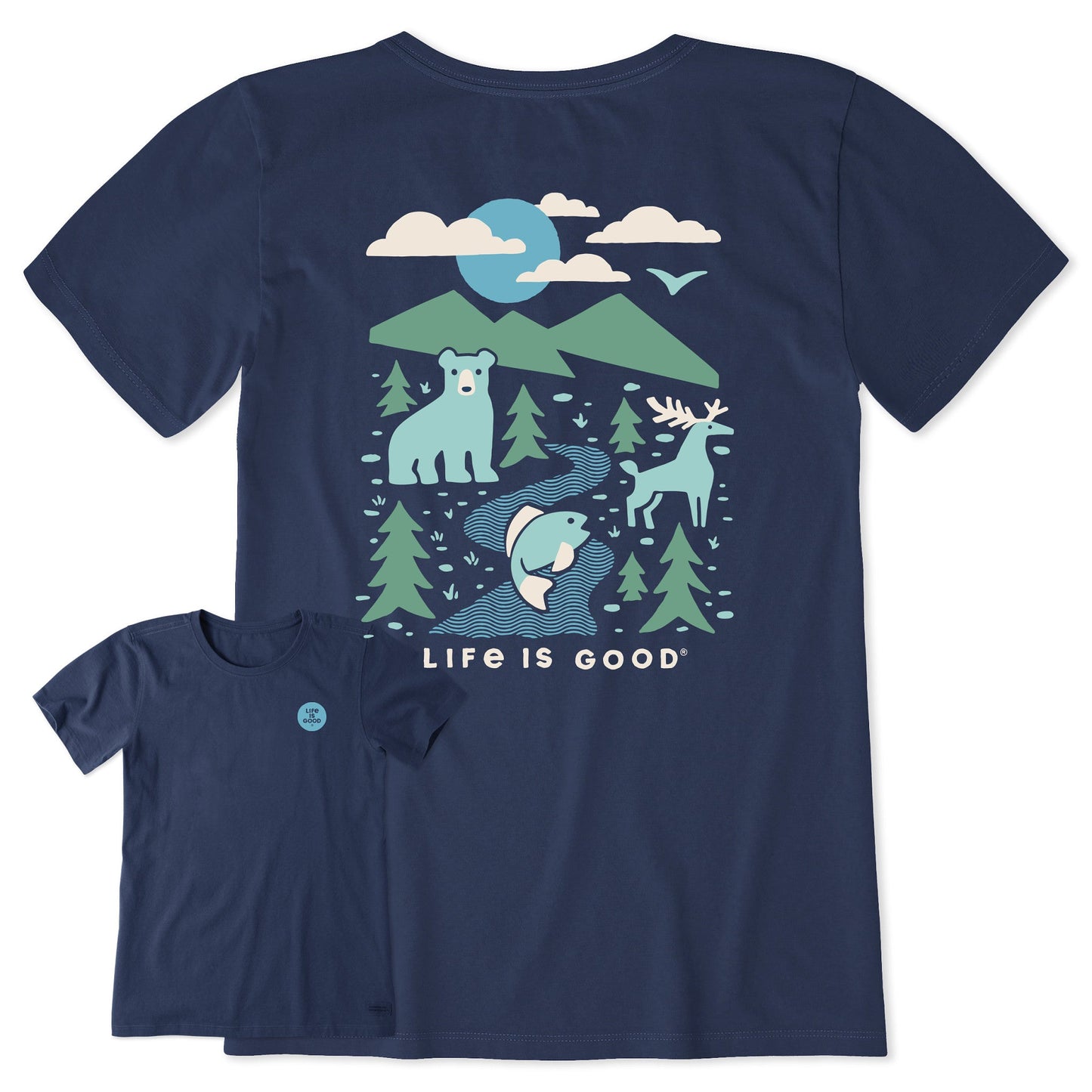 Women's Woodsy Wildlife Short Sleeve Crusher Tee