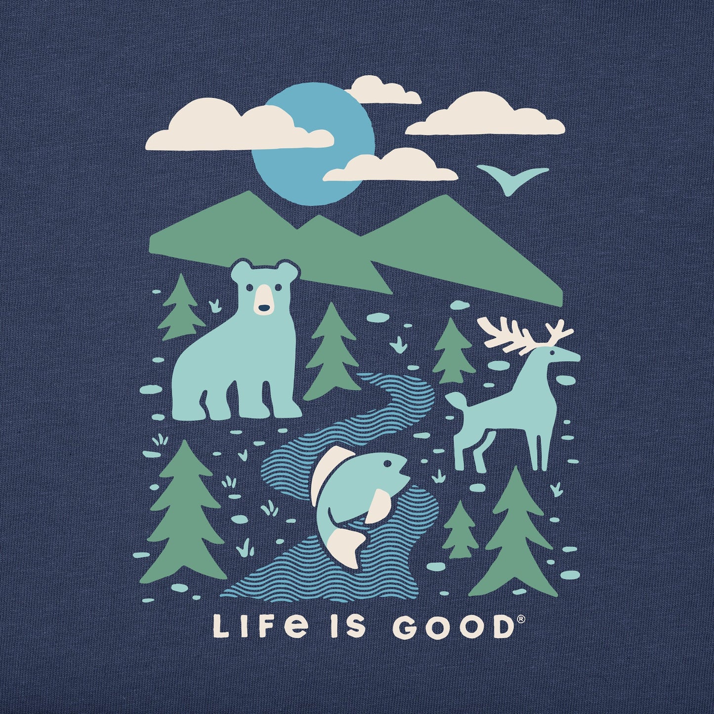 Women's Woodsy Wildlife Short Sleeve Crusher Tee