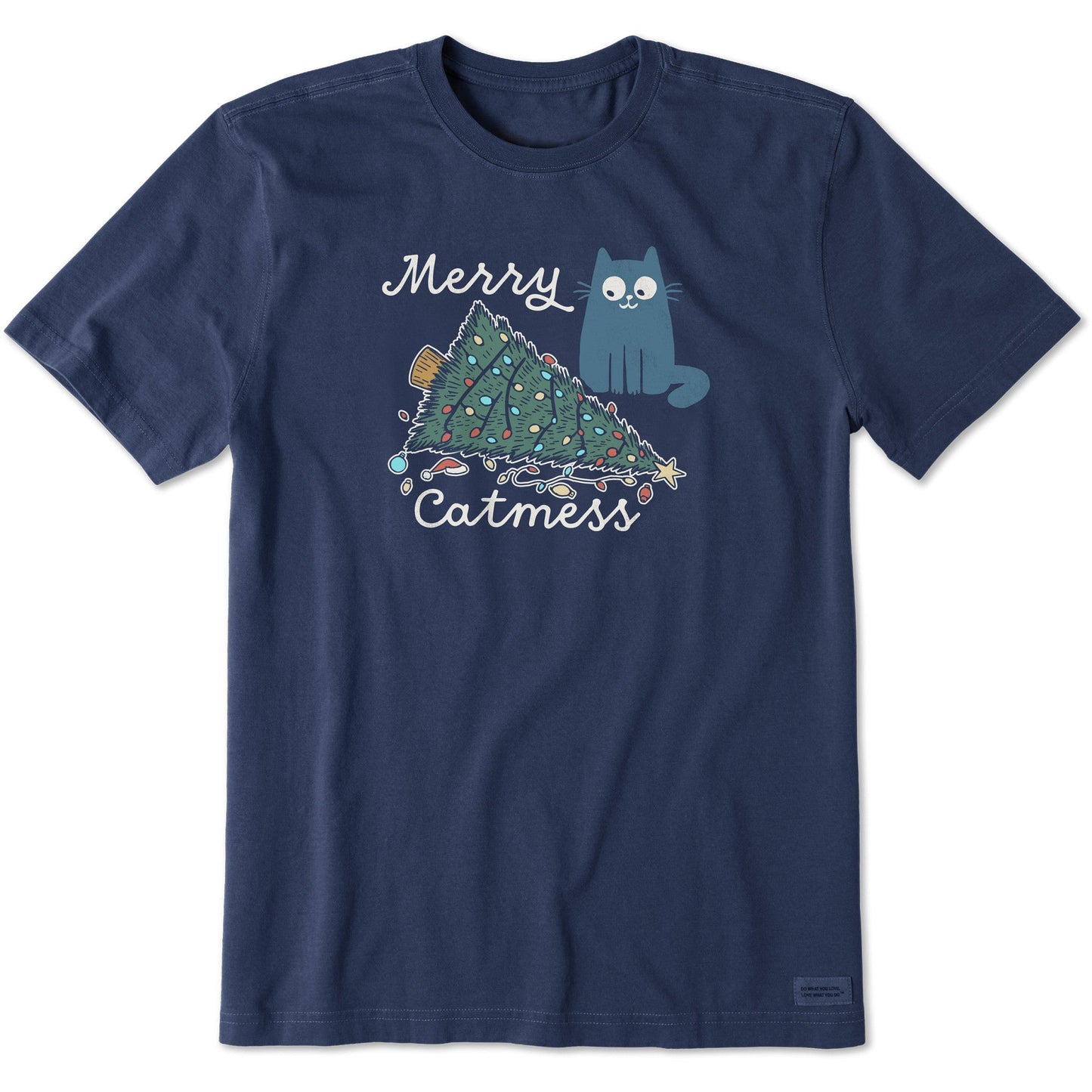 Men's Merry Cat Mess Short Sleeve Crusher Tee