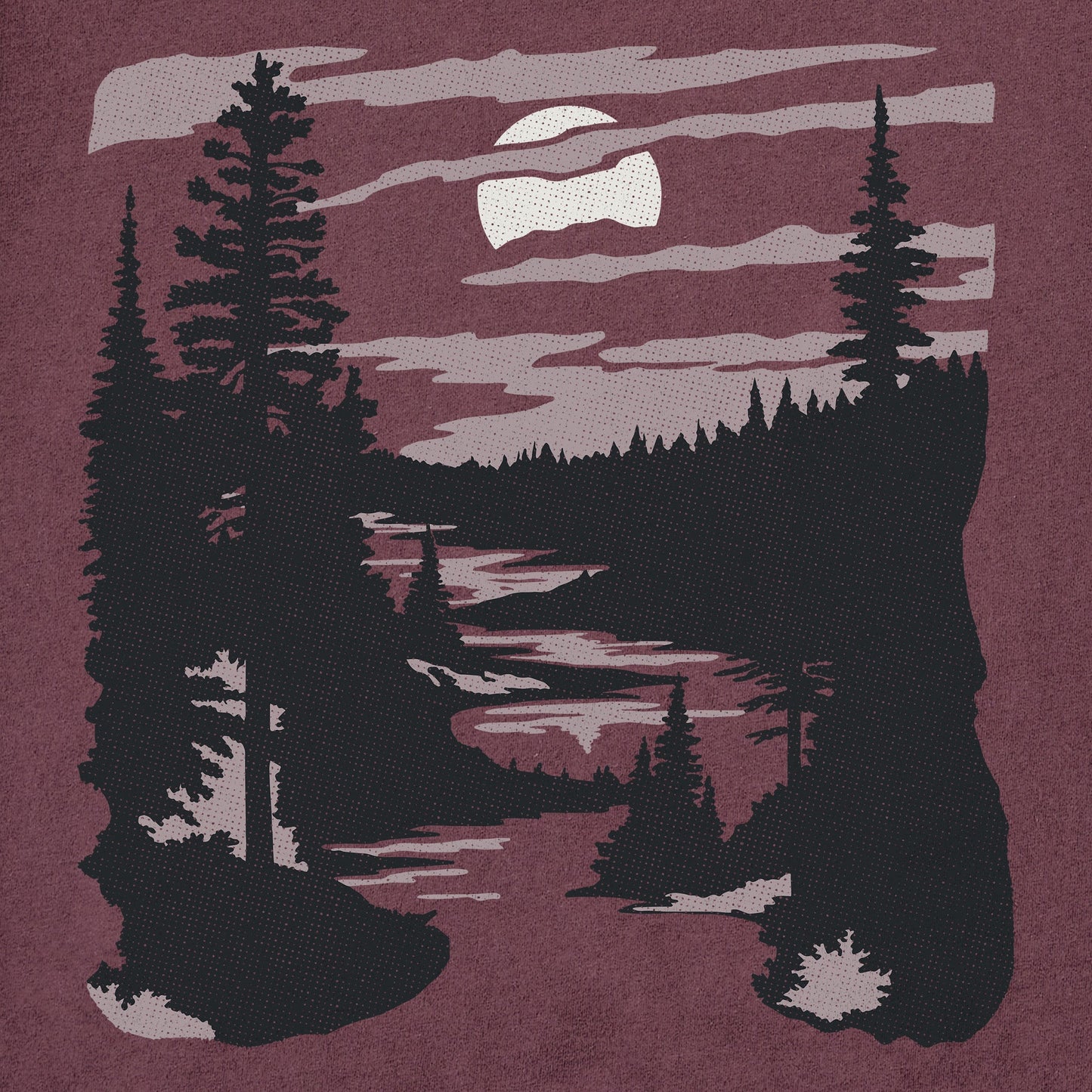 Men's A River Runs Through It Long Sleeve Crusher Tee