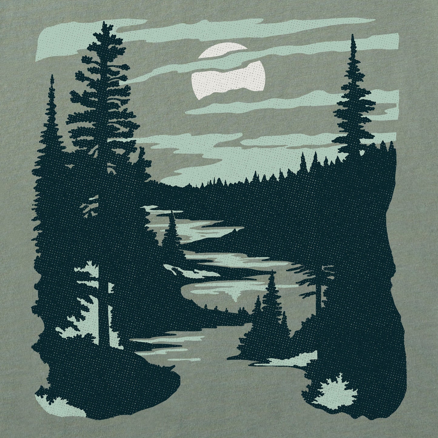 Men's A River Runs Through It Long Sleeve Crusher Tee