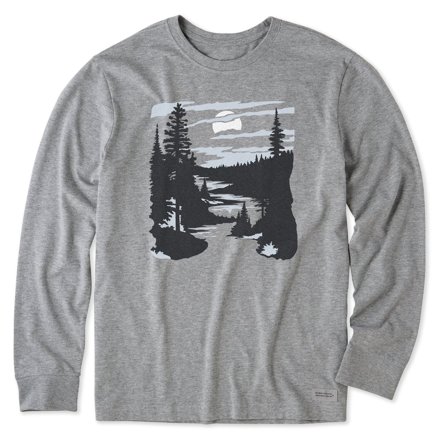 Men's A River Runs Through It Long Sleeve Crusher Tee