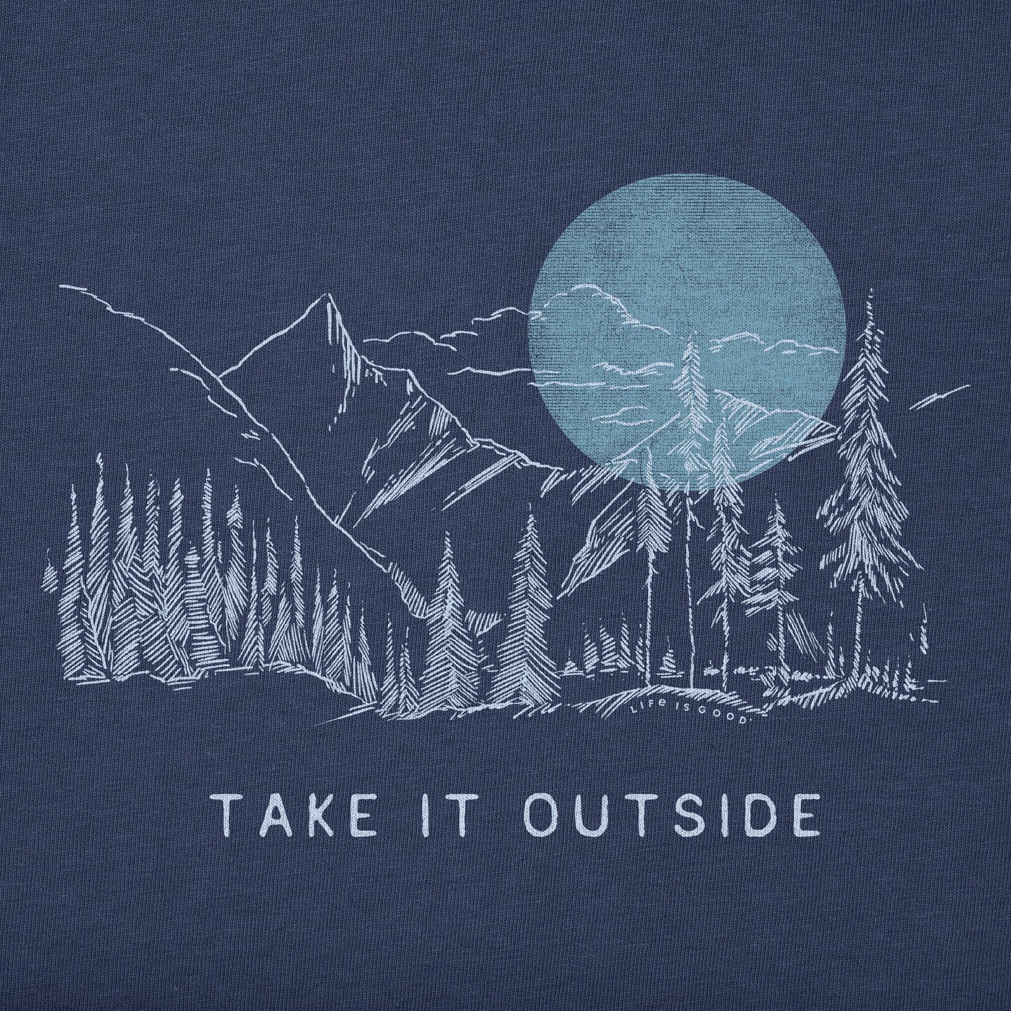 Women's Take it Outside Sketch Mountain Long Sleeve Crusher Tee
