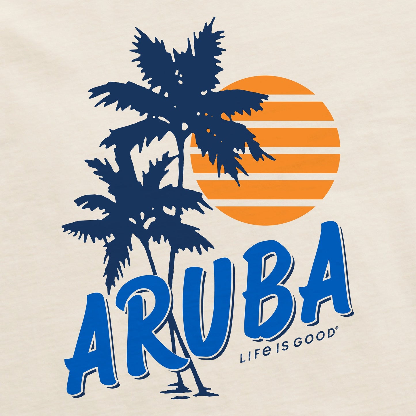 Men's Aruba Palms Short Sleeve Crusher Tee
