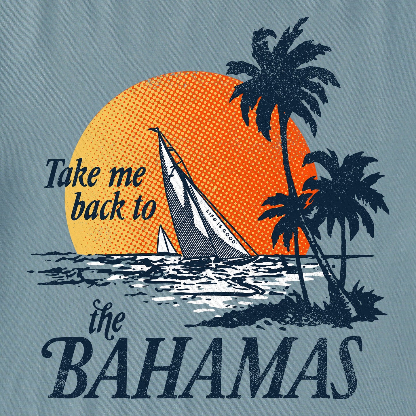 Men's Take Me Back to the Bahamas Short Sleeve Crusher Tee