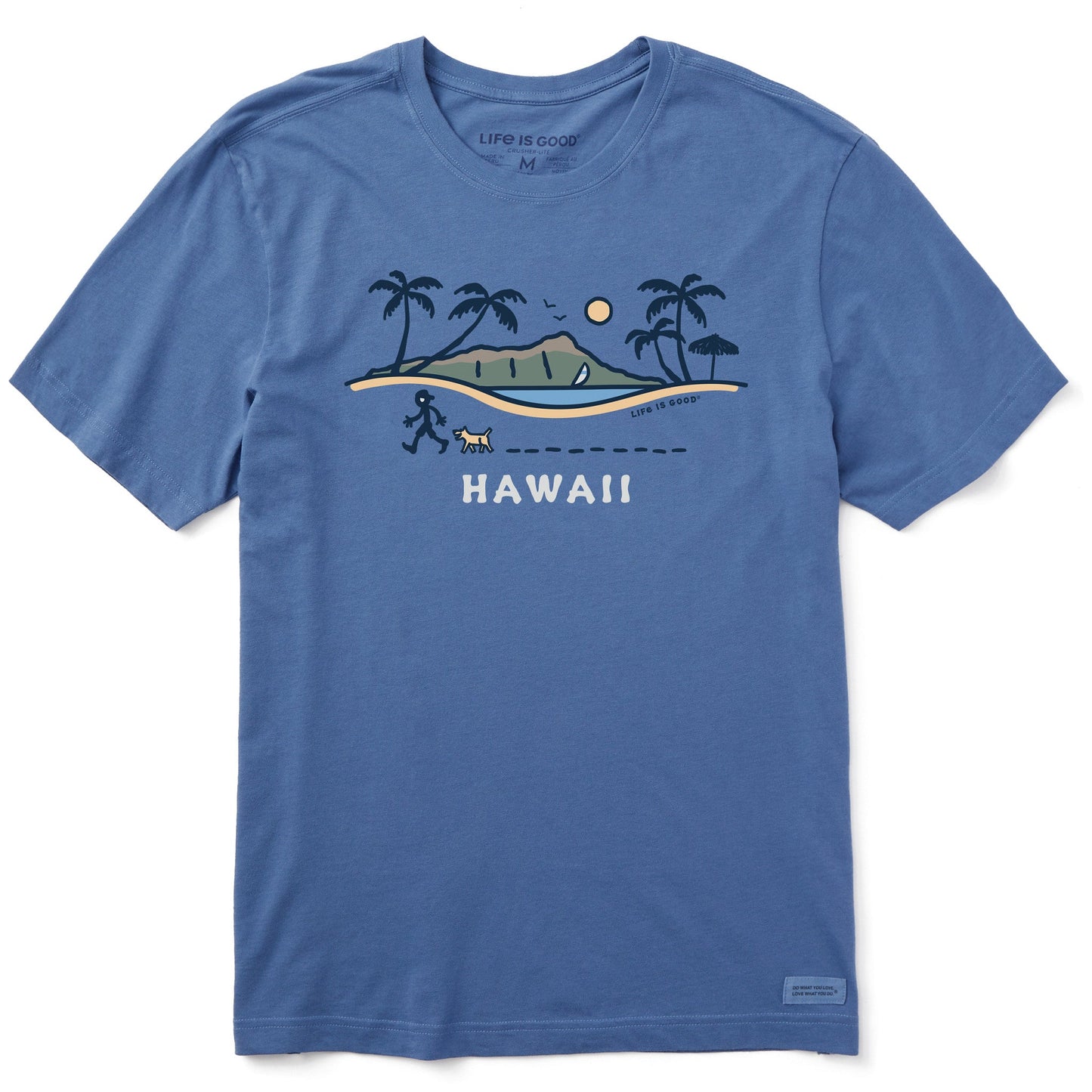 Men's Jake and Rocket in Hawaii Short Sleeve Crusher Tee