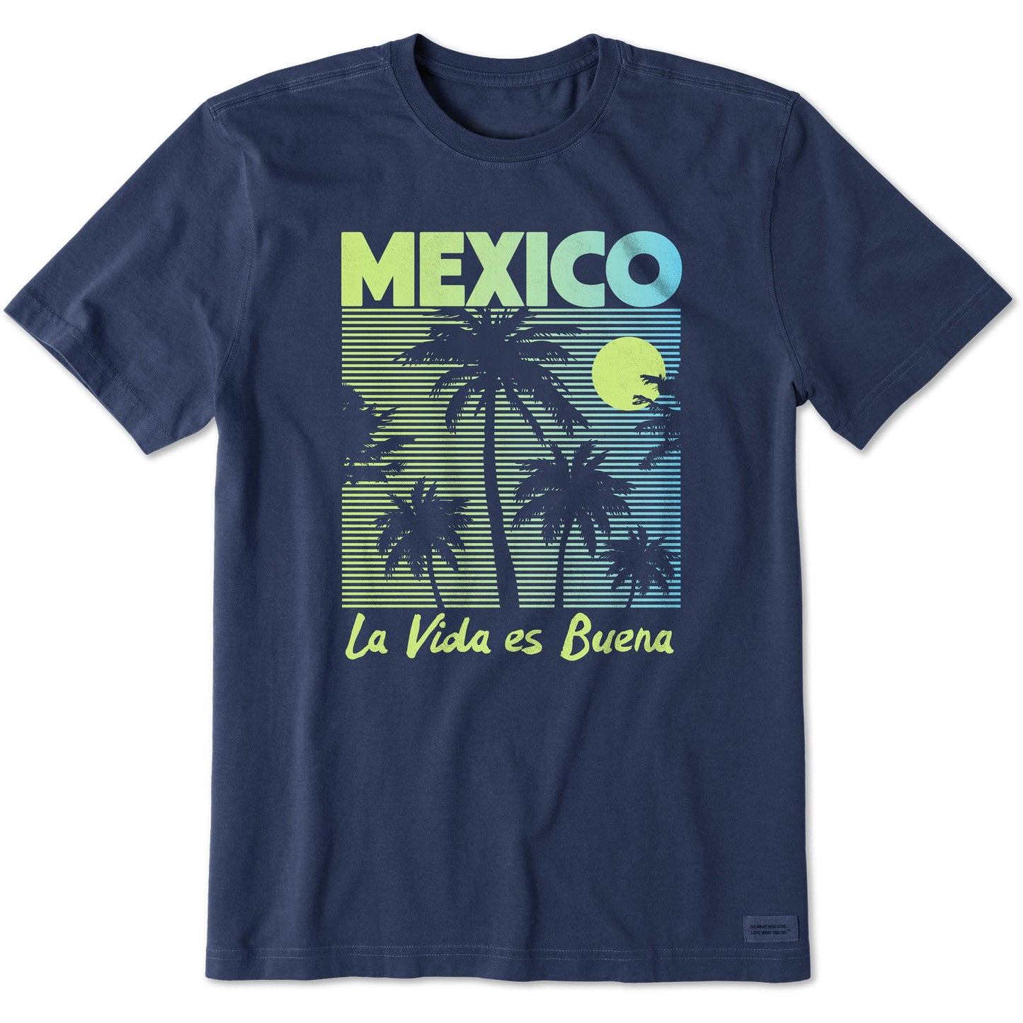 Men's Mexico La Vida es Buena Palms Short Sleeve Crusher Tee