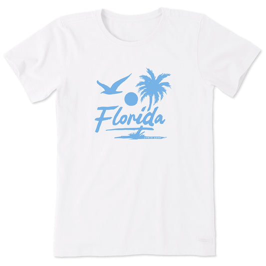 Women's Florida Beach Gull Short Sleeve Crusher Tee